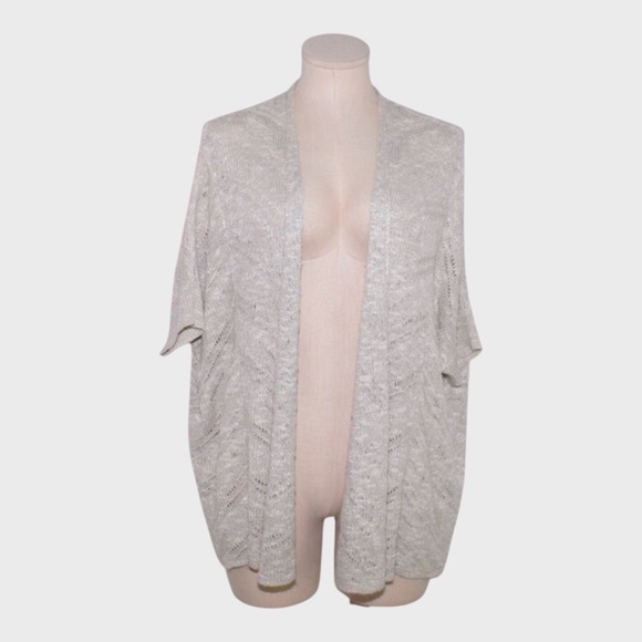 Eileen Fisher Sweaters - Eileen Fisher Karma Ripple Linen Blend Open Knit Cardigan